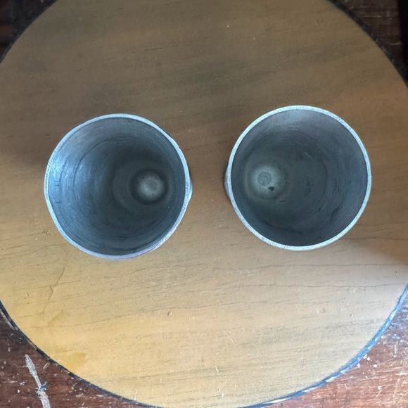 Vintage Pewter Cordials Shot Cups Bud Vases - Picture 5 of 7